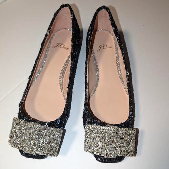 New in Box J Crew Sally Ballet Shoes in Tweed - Picture 3 of 10